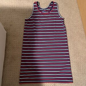 Vineyard Vines Navy, White & Red Striped Tank Dress